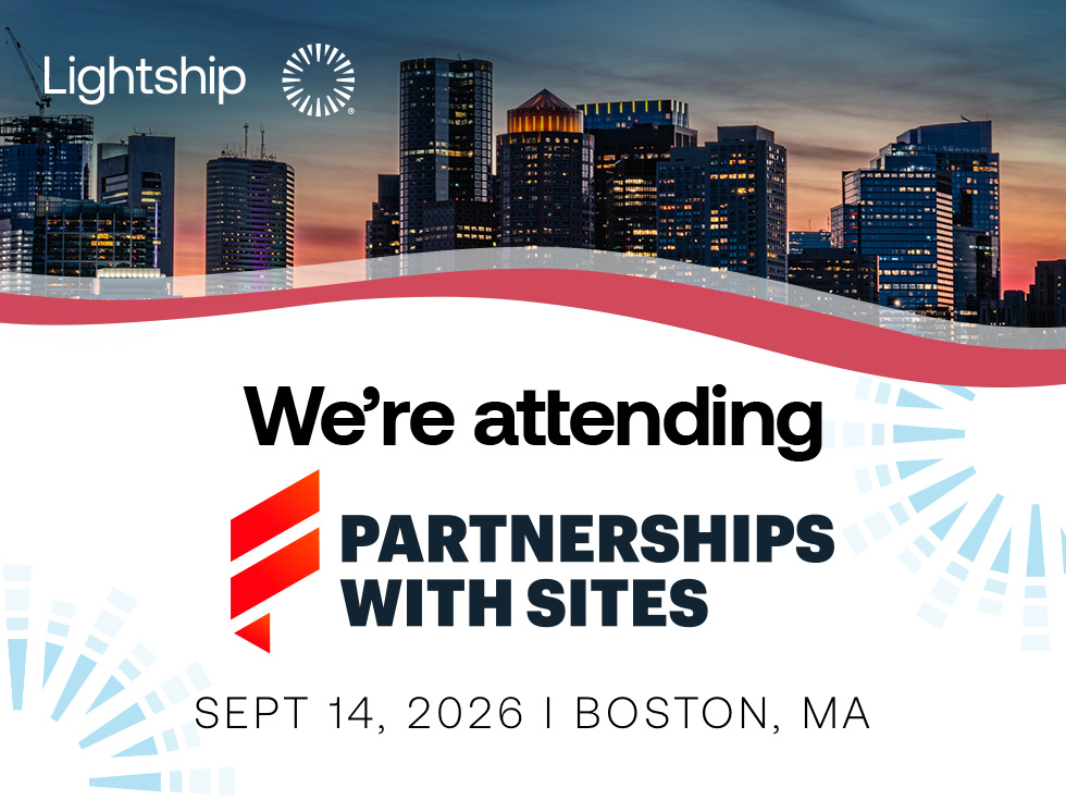 Featured image for Lightship’s attendance at the Partnerships with Sites conference in Boston, Massachusetts, September 14, 2026.